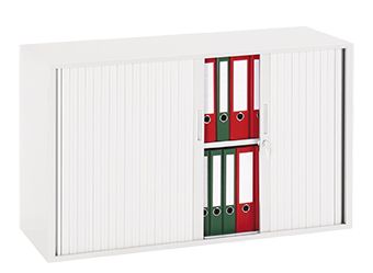Roldeurkast 72,5x120x43cm wit